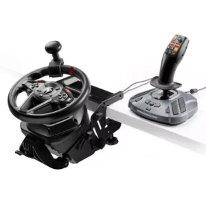 Thrustmaster SimTask FarmStick with T128 Steering Kit.